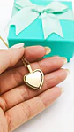 Colgante Corazon Mariposa Zirconia Pave Chapado En Oro 18k - Miniatura 6