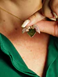 Colgante Corazon Mariposa Zirconia Pave Chapado En Oro 18k - Miniatura 5