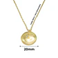 Colgante Relicario Redondo Luna Estrella Chapado En Oro 18k - Miniatura 8
