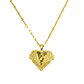 Colgante Relicario Corazón Pave Zirconias Chapado Oro 18k - Miniatura 1