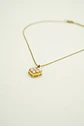 Colgante Corazón Chico Amor Perlas Zirconias Chapado Oro 18k - Miniatura 8