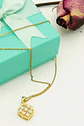 Colgante Corazón Chico Amor Perlas Zirconias Chapado Oro 18k - Miniatura 2