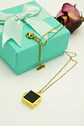Colgante Relicario Negro Collar Guardafoto Chapado Oro 18k - Miniatura 8