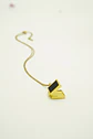 Colgante Relicario Negro Collar Guardafoto Chapado Oro 18k - Miniatura 15