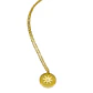 Colgante Medalla Estrella Punto De Luz Chapada Oro 18k - Miniatura 16