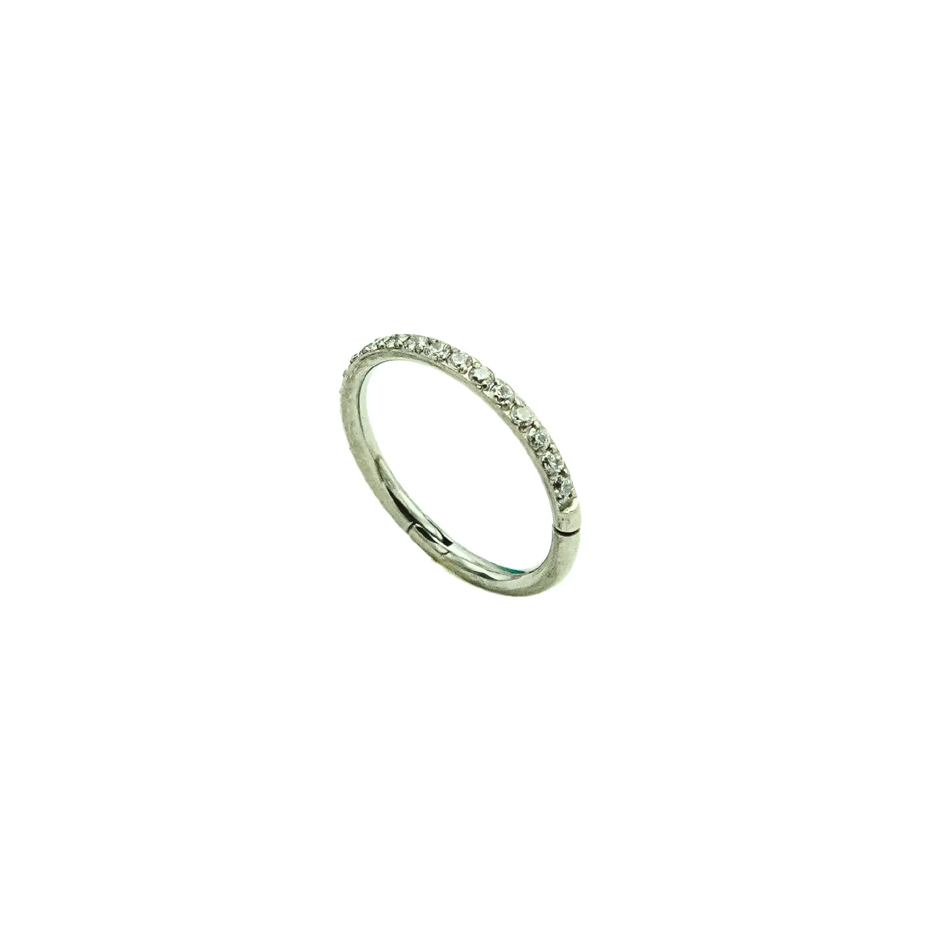Piercing argolla Emma 10mm 16G Zirconias Titanio Astm F136 1