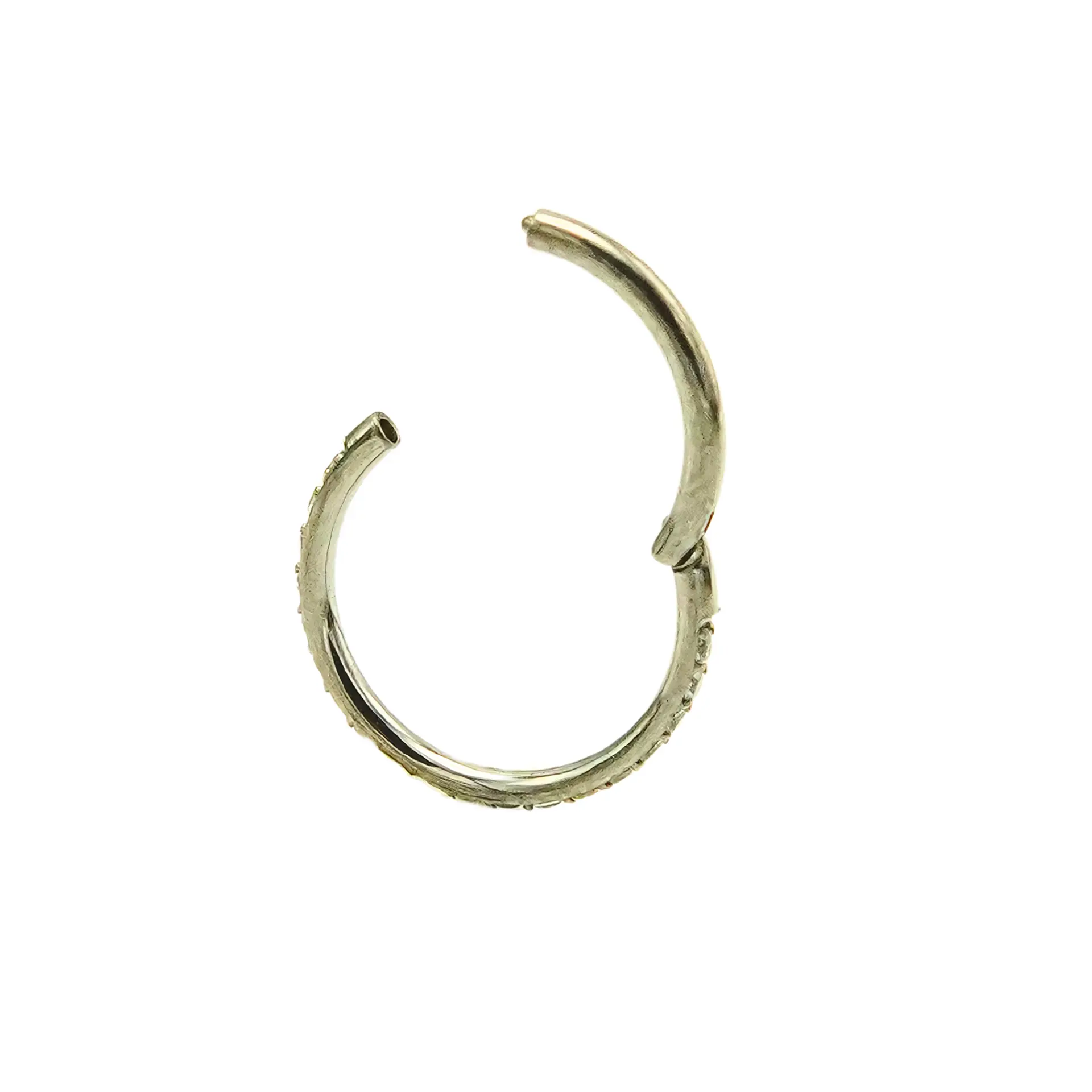 Piercing argolla Emma 10mm 16G Zirconias Titanio Astm F136 2