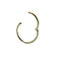 Piercing argolla Emma 10mm 16G Zirconias Titanio Astm F136 - Miniatura 2
