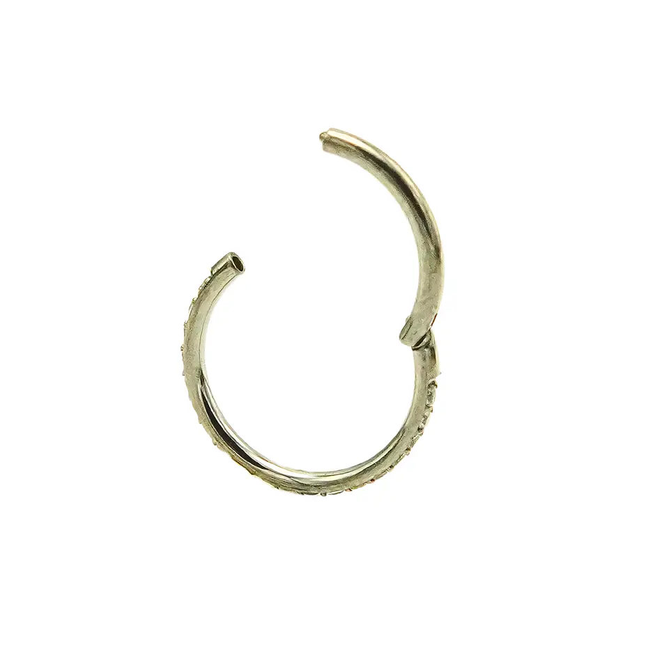 Piercing argolla Emma 10mm 16G Zirconias Titanio Astm F136 2