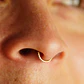 Piercing Emma Septum 8mm 16G Oreja Chapado En Oro Titanio Astm F136 - Miniatura 9