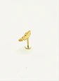 Piercing Labret Titanio Astm F136 Hoja Chapada En Oro - Miniatura 5