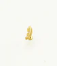 Piercing Labret Titanio Astm F136 Hoja Chapada En Oro - Miniatura 6