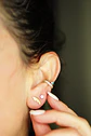 Piercing Labret Titanio Astm F136 Hoja Chapada En Oro - Miniatura 9