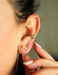 Piercing Labret Titanio Astm F136 Hoja Chapada En Oro - Miniatura 10
