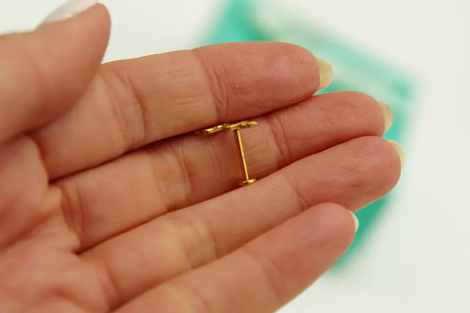 Piercing Labret Serpiente 8mm Chapada En Oro Titanio Astm F136 5