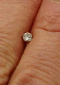 Piercing Labret Punto De Luz Titanio Astm F136 Chapado Oro 18k - Miniatura 13