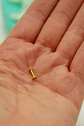 Piercing Labret Punto De Luz Titanio Astm F136 Chapado Oro 18k - Miniatura 6