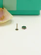 Piercing Labret 8mm Huella Perro Opalo Titanio Astm F136  - Miniatura 2