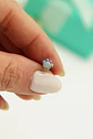 Piercing Labret 8mm Huella Perro Opalo Titanio Astm F136  - Miniatura 6