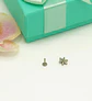 Piercing Labret 6mm Flor Zircon Azul Titanio Astm F136 - Miniatura 10