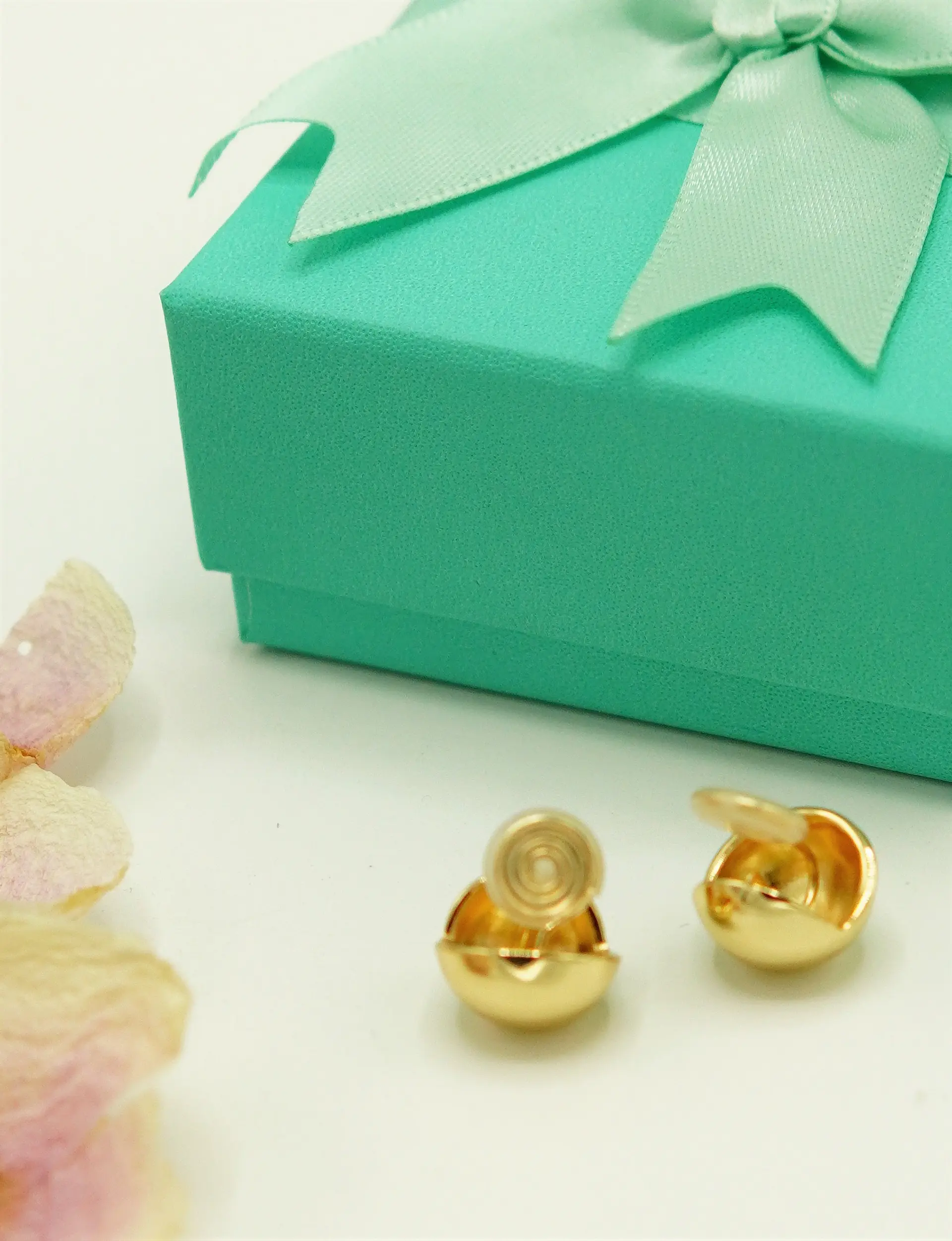 Argollas Semi Esfera Chapadas En Oro Earcuff Sin Perforacion 4