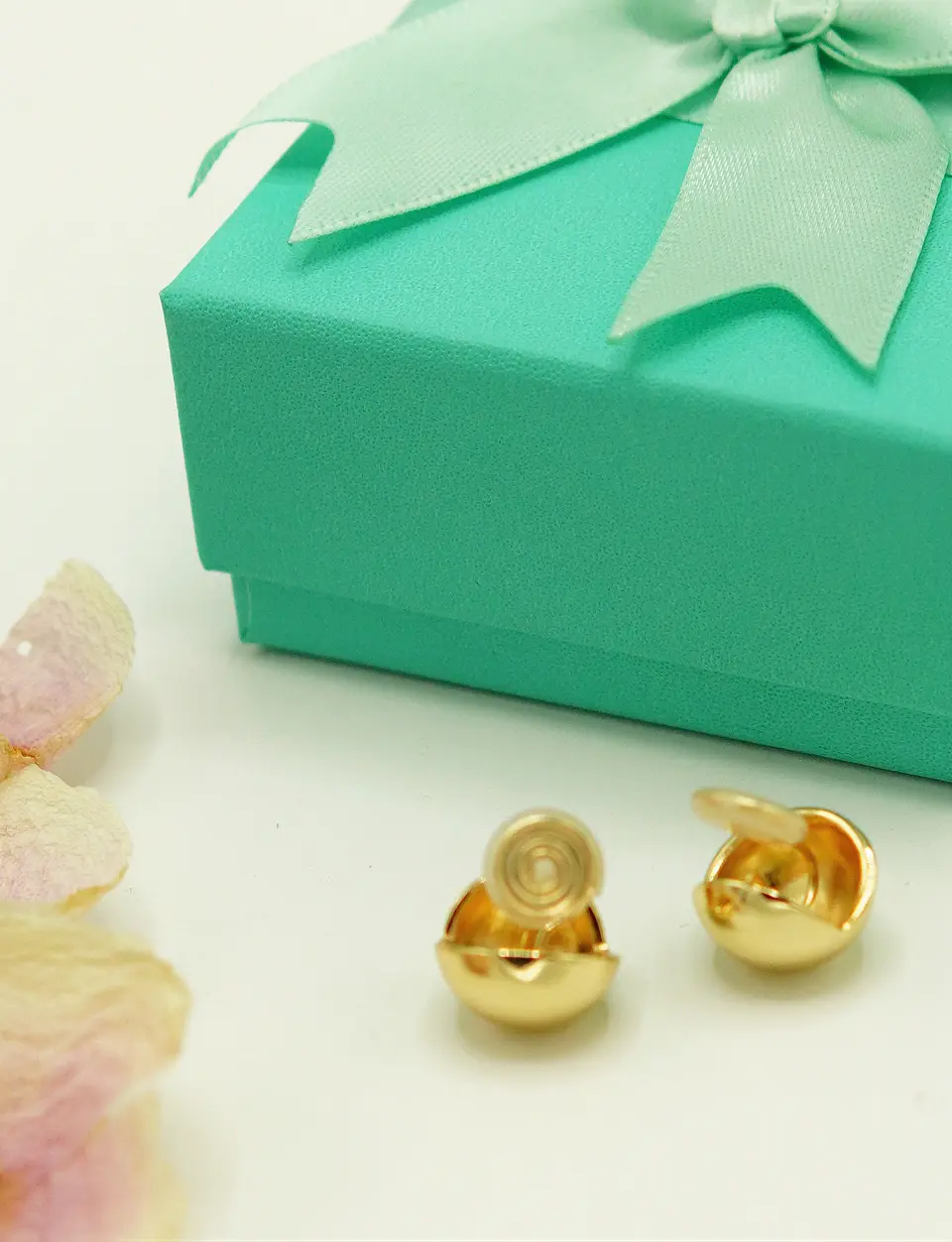 Argollas Semi Esfera Chapadas En Oro Earcuff Sin Perforacion 4
