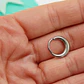 Piercing septum daith 10 mm titanio astm f136 chunky plateado - Miniatura 7