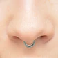 Piercing septum daith 10 mm titanio astm f136 chunky plateado - Miniatura 3