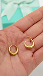 Piercing septum clicker 10mm 16g titanio astm F136 chapado en oro 18k - Miniatura 4