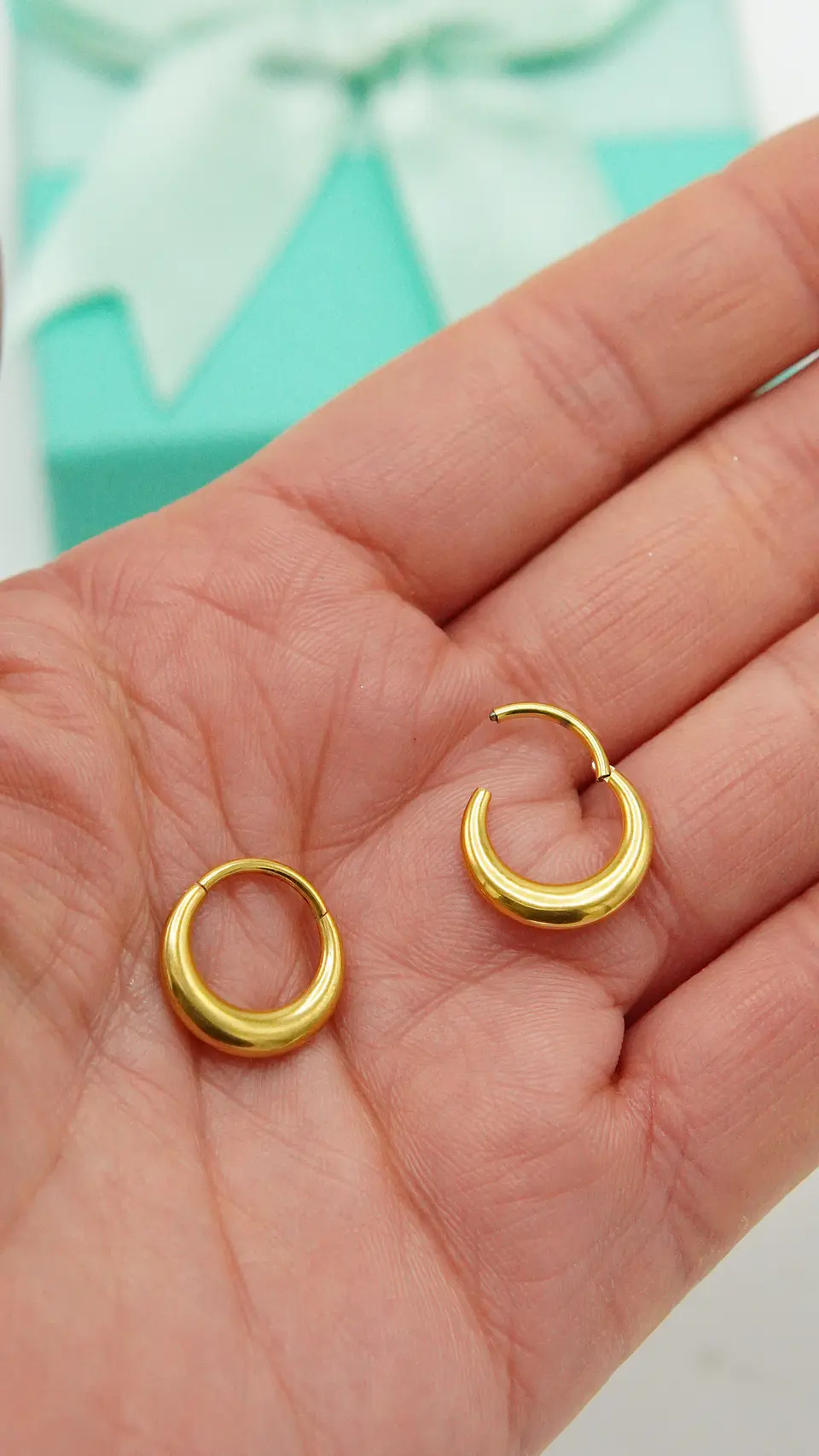 Piercing septum clicker 10mm 16g titanio astm F136 chapado en oro 18k 4