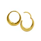 Argollas chicas clicker 16G chunky titanio astm f136 chapadas en oro  - Miniatura 1