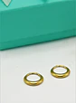 Argollas chicas clicker 16G chunky titanio astm f136 chapadas en oro  - Miniatura 8