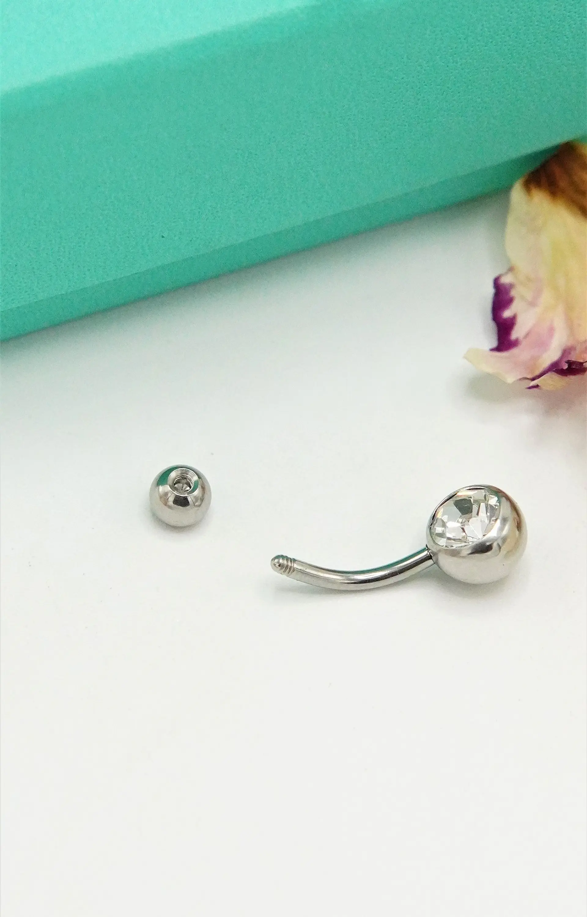 Piercing ombligo navel 10mm acero quirurgico 316L 8
