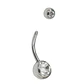 Piercing ombligo navel 10mm acero quirurgico 316L - Miniatura 9