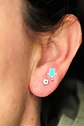 Aros punto de luz chicos 1.5mm titanio 20g - Miniatura 5