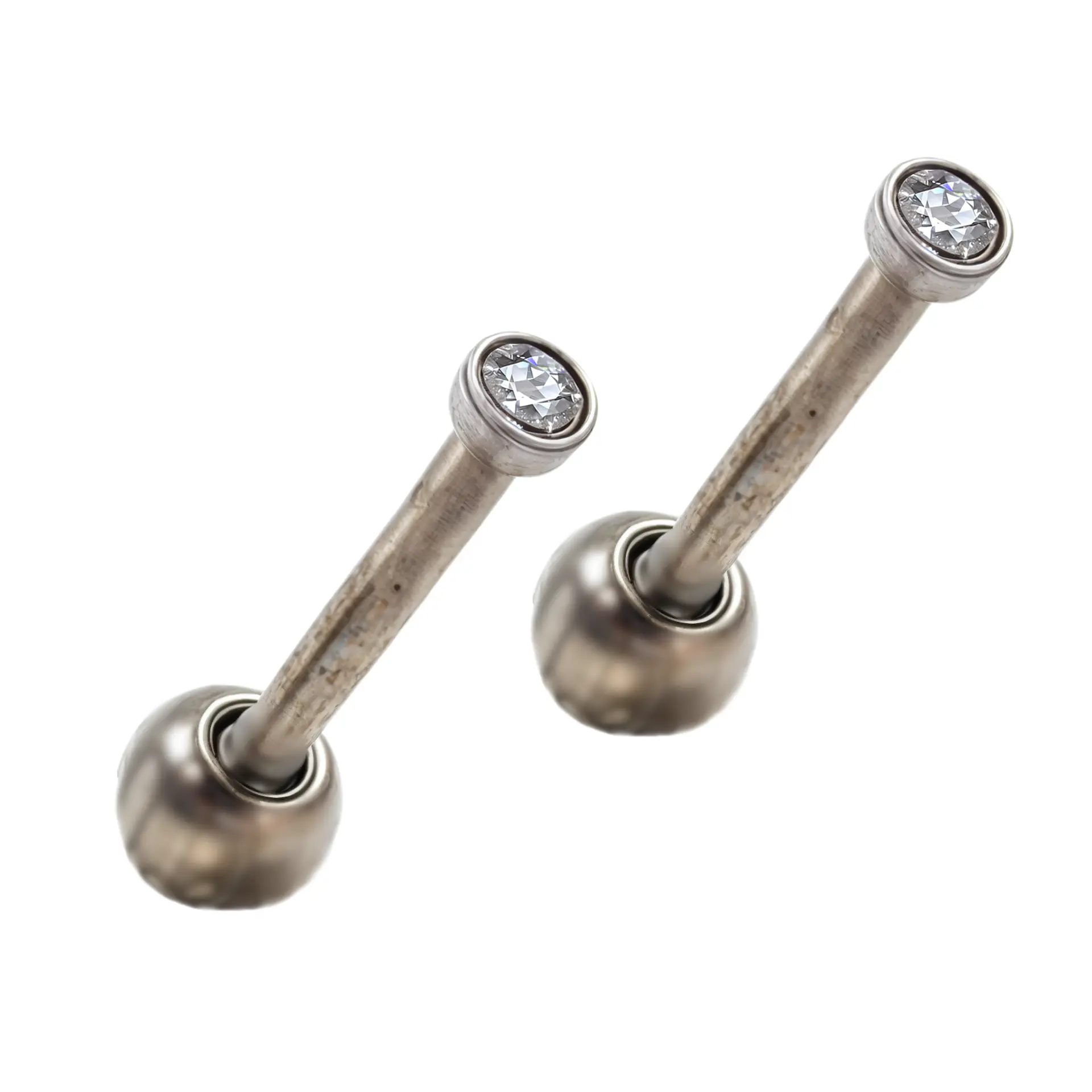 Aros punto de luz chicos 1.5mm titanio 20g 1