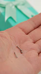 Aros punto de luz chicos 1.5mm titanio 20g - Miniatura 10