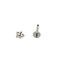 Aros flor titanio zirconia ASTM F136 plateados - Miniatura 6