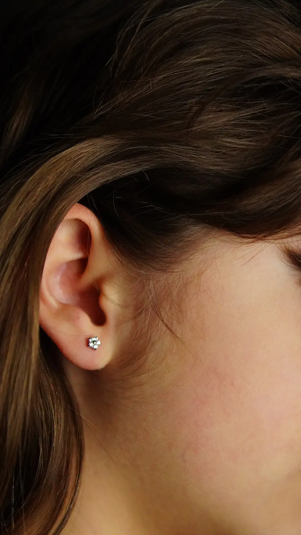 Aros flor titanio zirconia ASTM F136 plateados 8