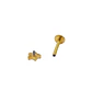 Piercing labret punto de luz flor titanio ASTM F136 Dorado - Miniatura 4