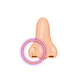 Pack de tres aros piercing abierto nostril titanio ASTM F136 dorados - Miniatura 3
