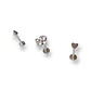 Set de Piercing Conquista Labret push pin acero quirurgico - Miniatura 6