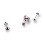 Set de Piercing Conquista Labret push pin acero quirurgico - Miniatura 7