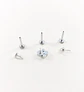 Set de Piercing Conquista Labret push pin acero quirurgico - Miniatura 4