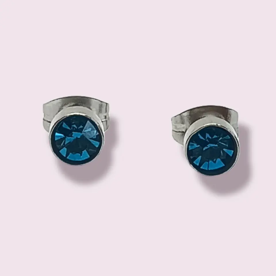 Aros Pequeños Puntos De Luz Acero Quirúrgico Colores 5mm 5