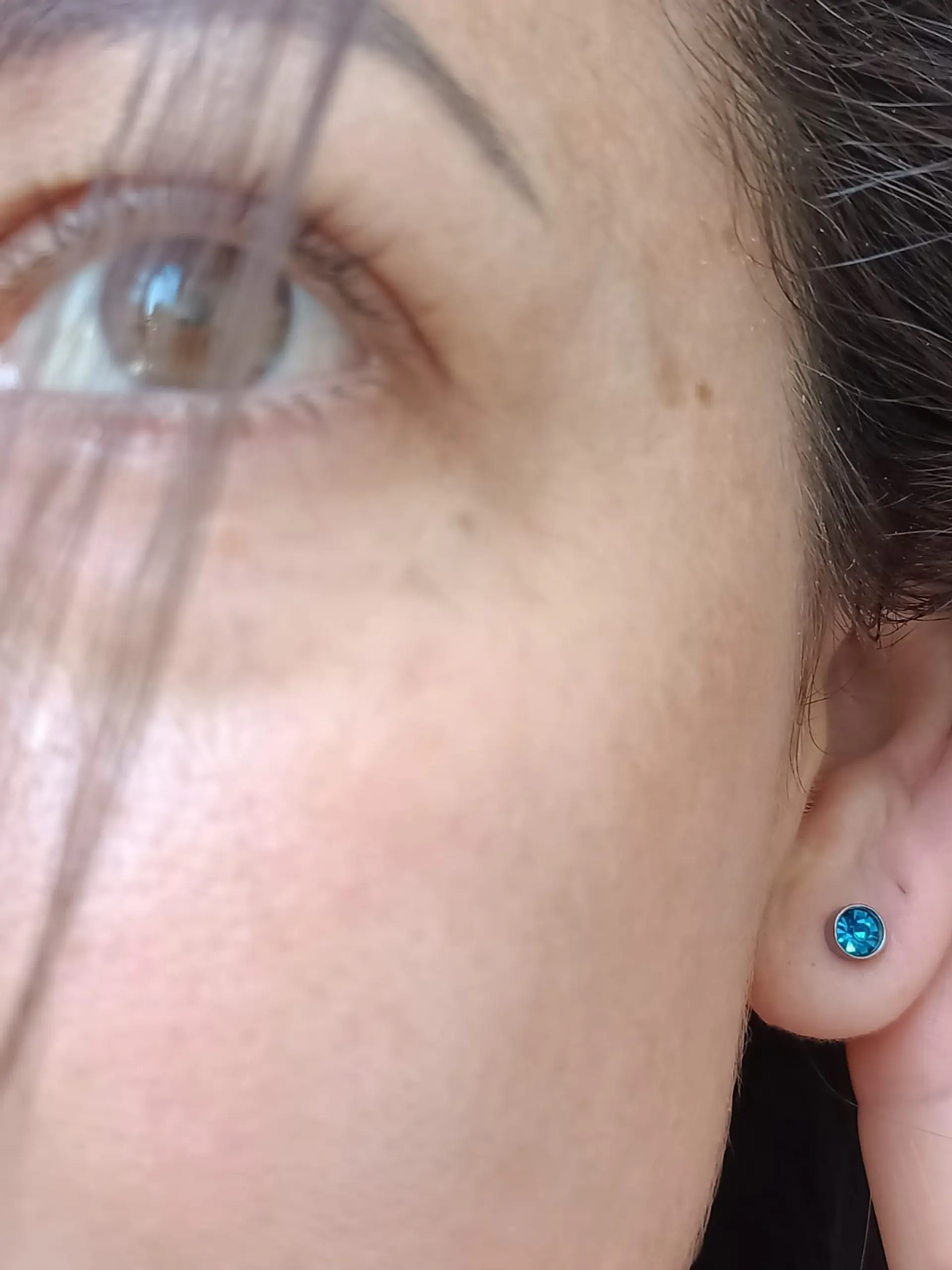 Aros Pequeños Puntos De Luz Acero Quirúrgico Colores 5mm 6