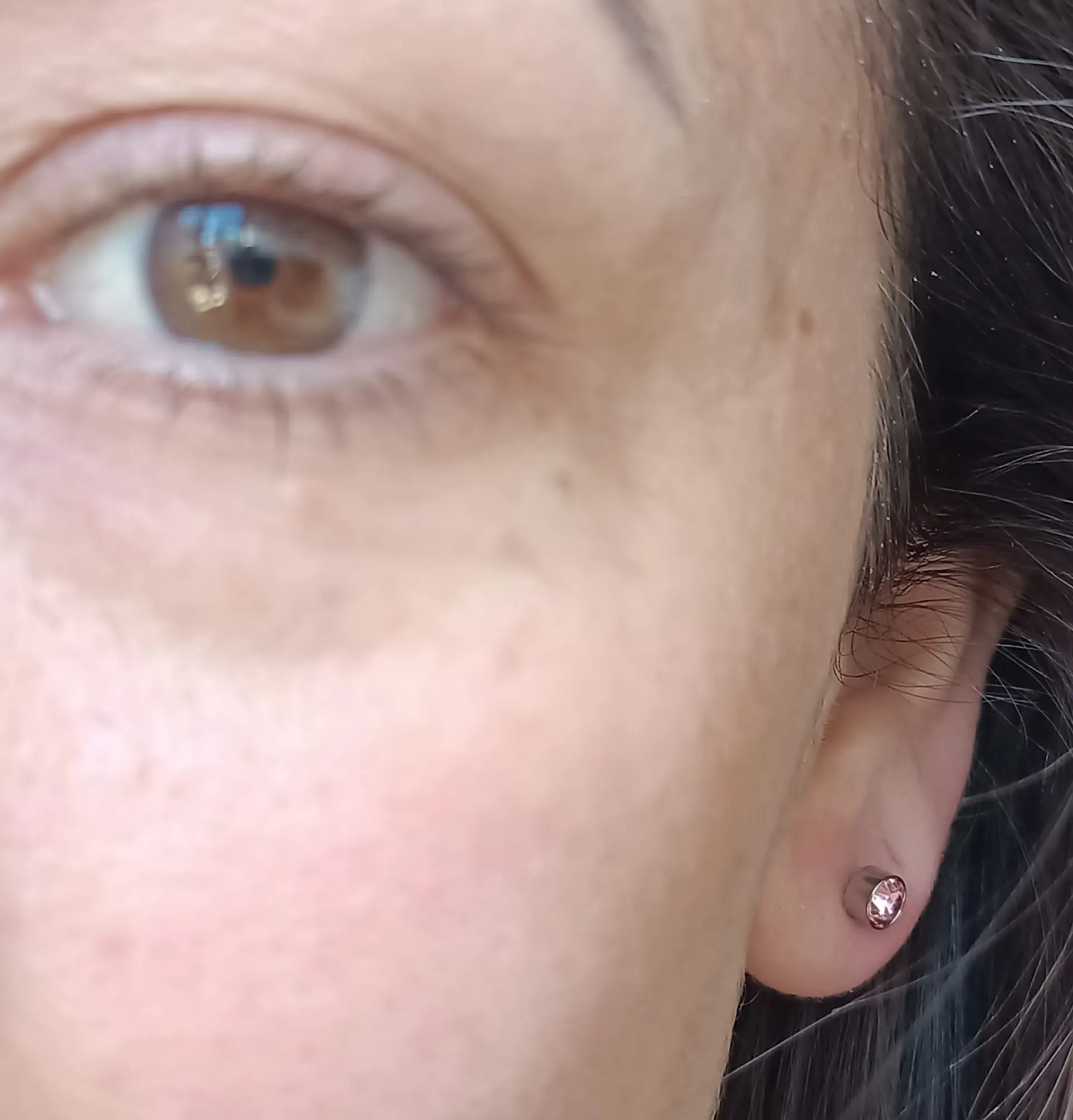 Aros Pequeños Puntos De Luz Acero Quirúrgico Colores 5mm 21