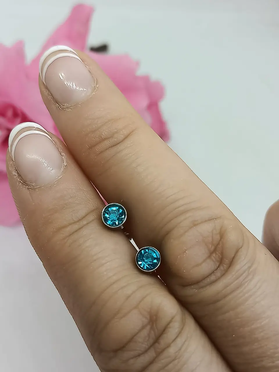 Aros Pequeños Puntos De Luz Acero Quirúrgico Colores 5mm 30
