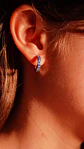 Aros zirconias azules 10mm Titanio Astm F136   - Miniatura 2