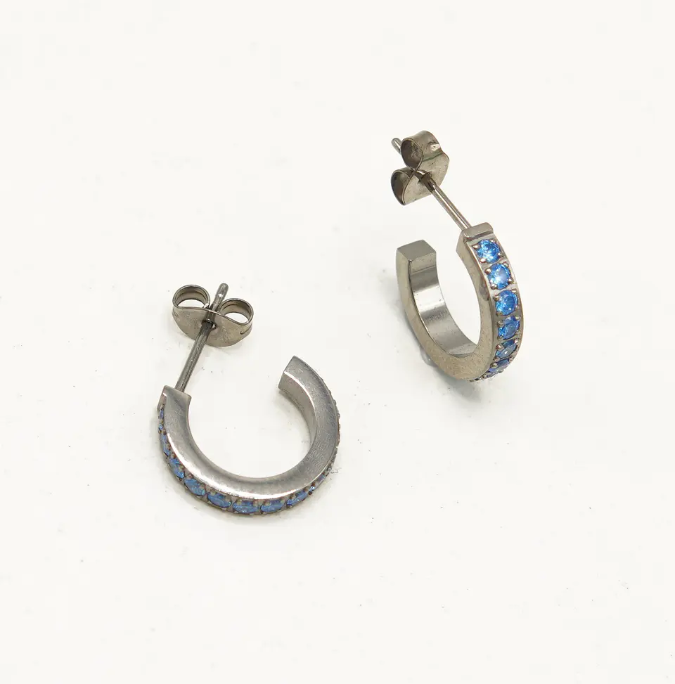 Aros zirconias azules 10mm Titanio Astm F136   8